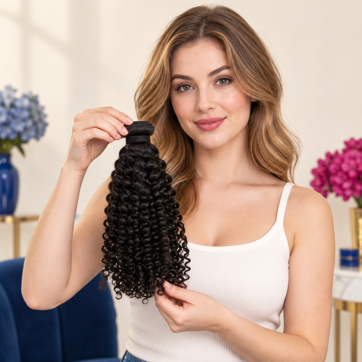 Weft Bundles Kinky Curly 10 inch Kinky Curly Natural Black